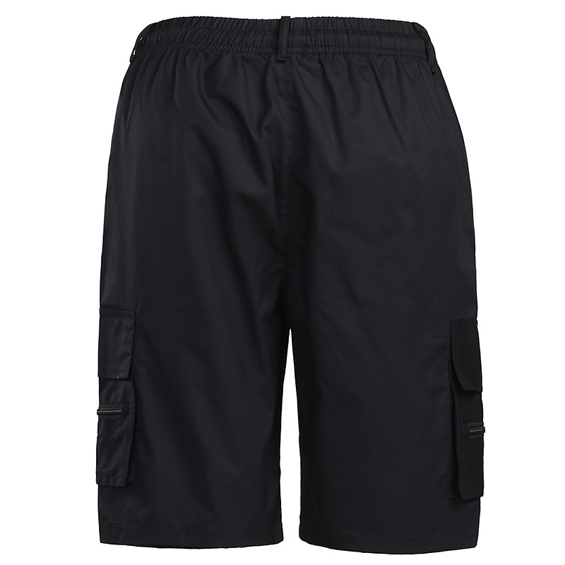 Herre Cargoshorts Shorts Bermudashorts Klapplomme عادي Komfort Pustende utendørs Daglig Ut på byen Mote Gatemote Svart Grønn 2025 - $18.99 –P16