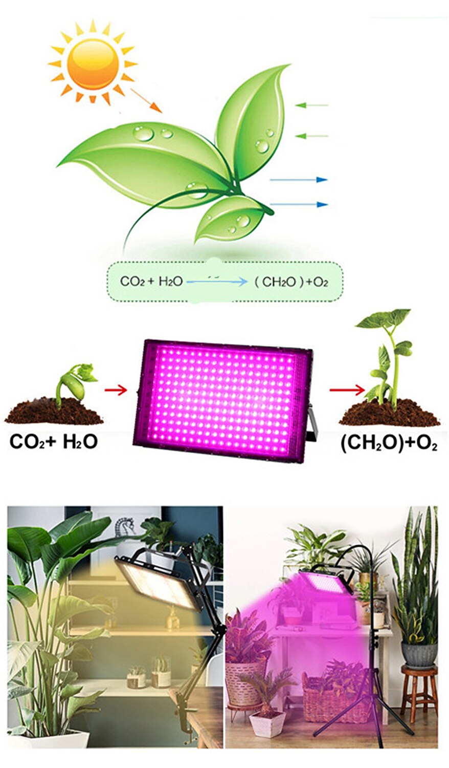 Plants Light Phytolamp For 216 Led Grow Light Phyto Lamp Full Spectrum ...