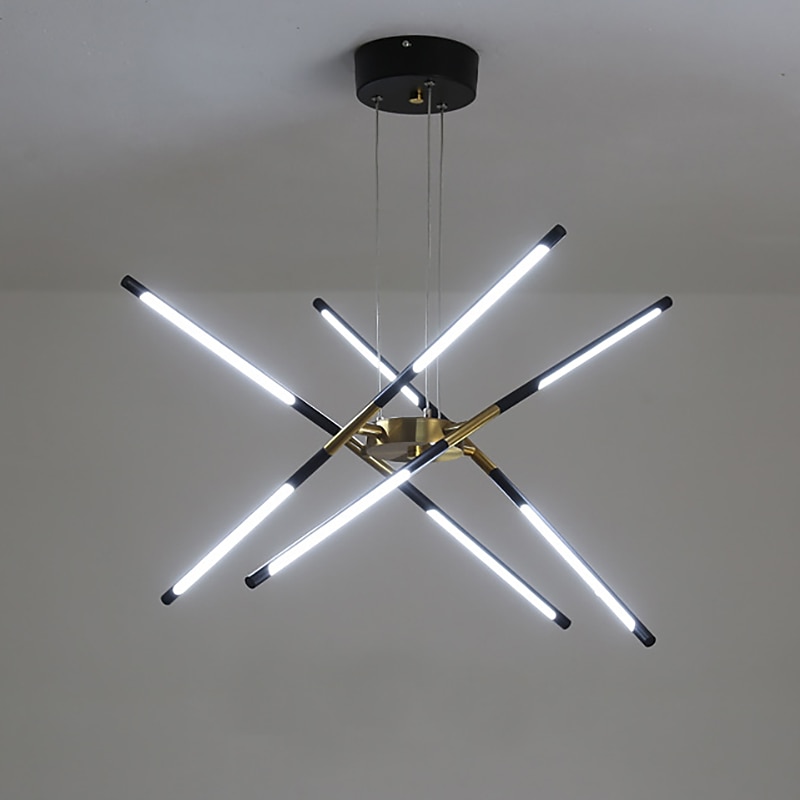 luz colgante led 80cm 8/12-cabeza regulable metal acrílico sputnik diseño para comedor dormitorio lámparas colgantes 110-240v solo regulable con control remoto 2025 - $399.99 –P1