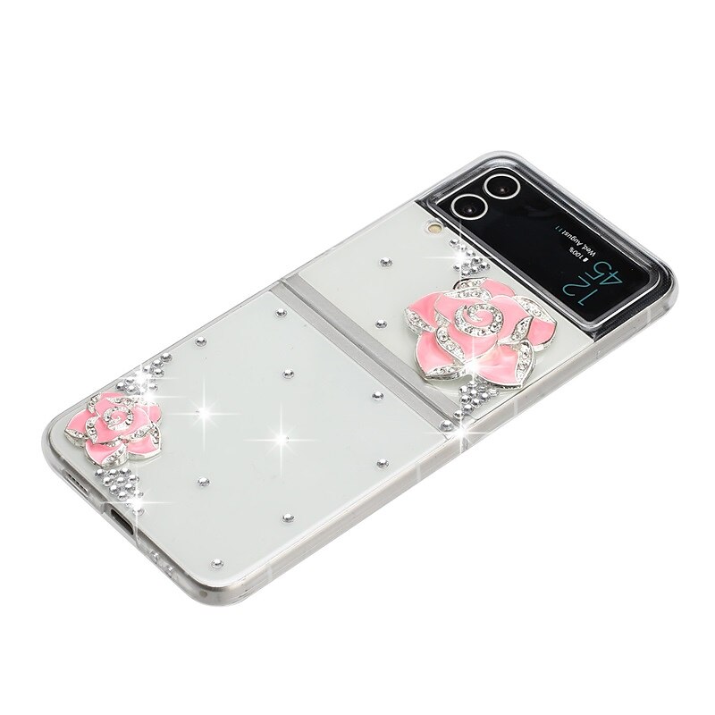 telefon Etui Til Samsung Galaxy Z Flip 6 Z Flip 5 Z Flip 4 Z Flip 3 Flip Case Flipp Bling Rhinstein Krystall diamant PC 2025 - $13.99 –P3