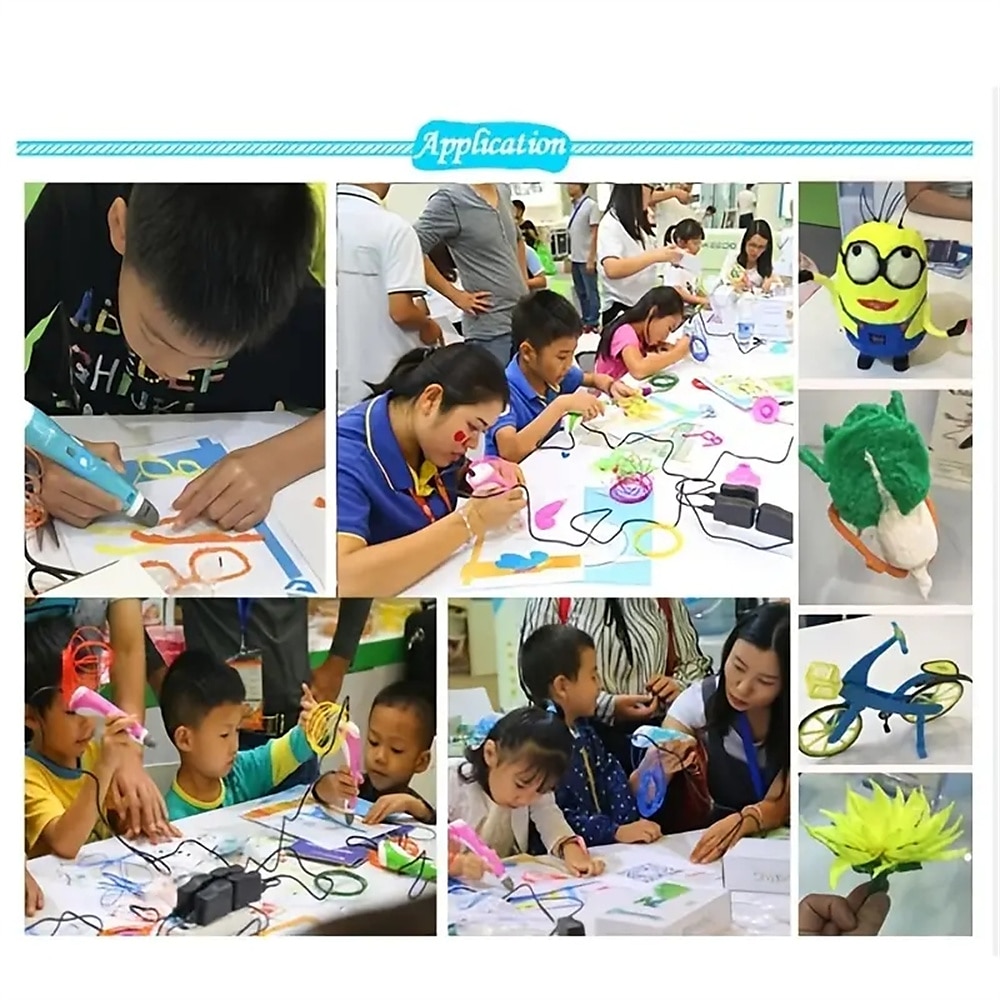 Crayon 3D bricolage impression 3D stylo faisant graffiti fil pla art graphique enfants jouet festival cadeau d'anniversaire pour cadeaux de noël de 2025 ? $35.99 –P10
