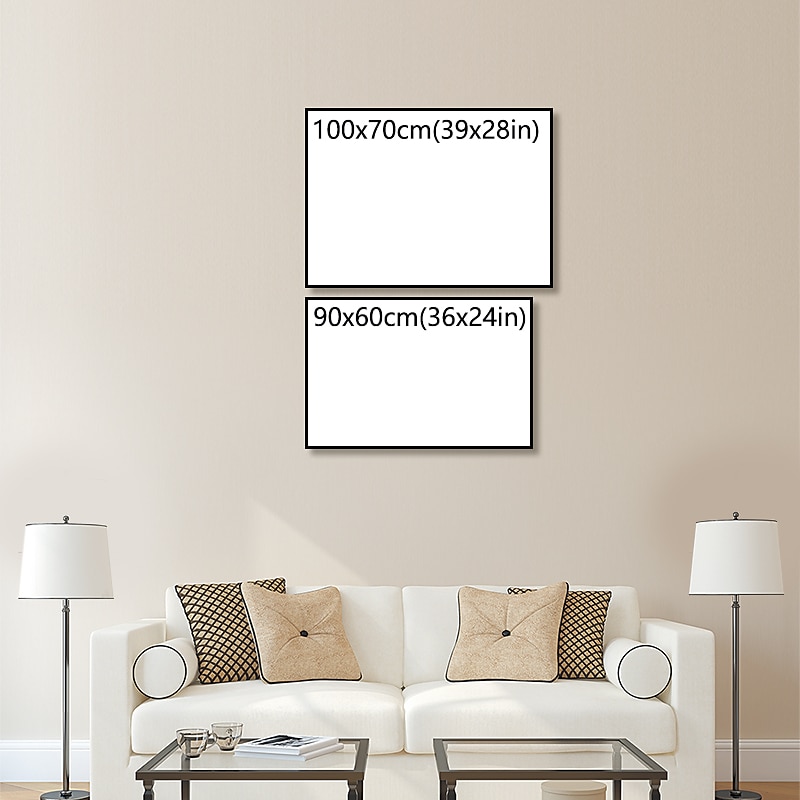 Peinture à l'huile à la main peint à la main mur art couteau rue paysage abstrait nordique décoration de la maison décor tendu cadre prêt à accrocher de 2025 ? $255.79 –P1