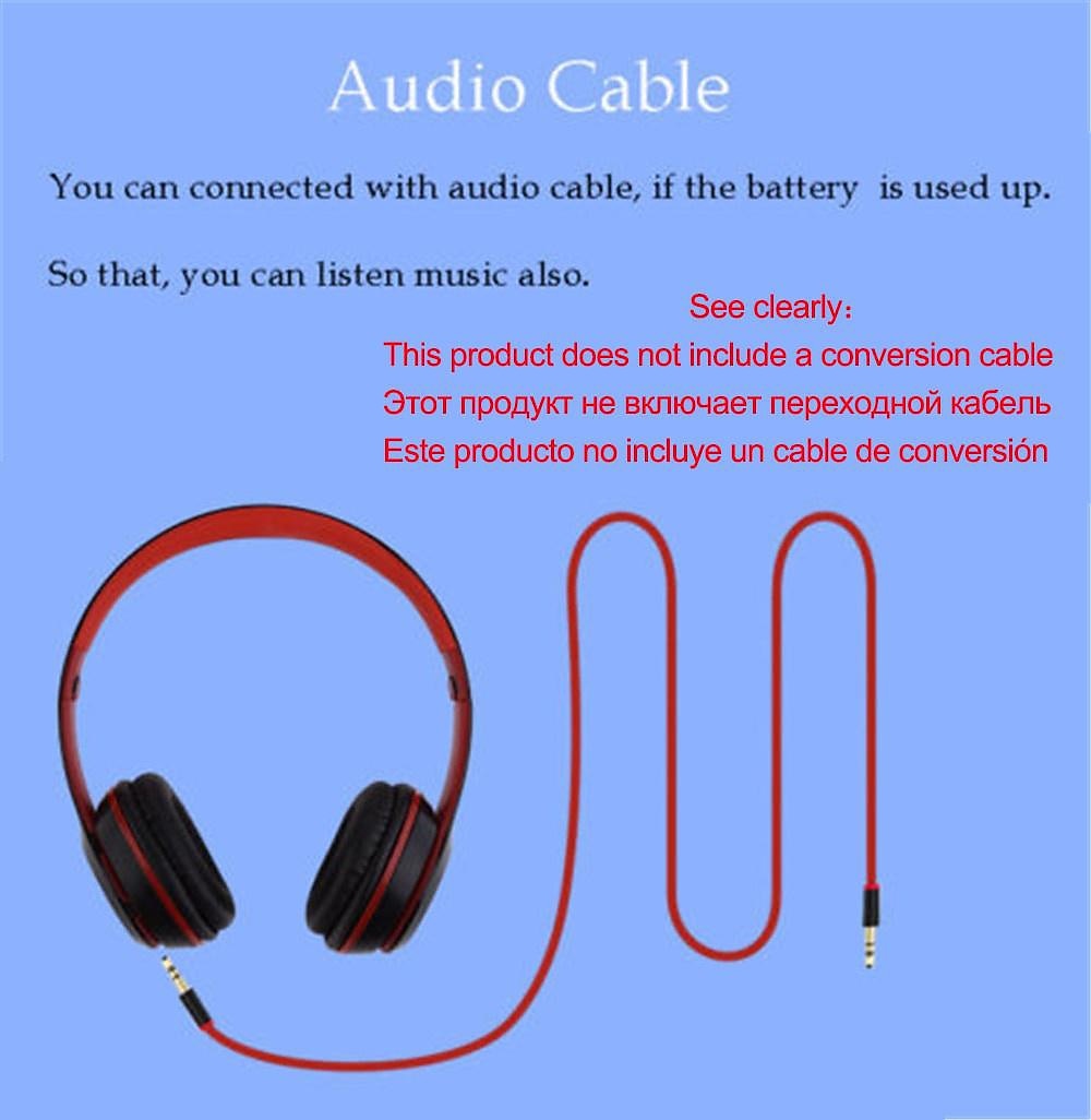 2025年 P47 ヘッドセット無線Bluetoothステレオヘッドフォン折りたたみ式スポーツイヤフォンハンズフリー、TFメモリーカード、MP3プレイヤーAndroid用サポート コレクション – $16.99 –P6