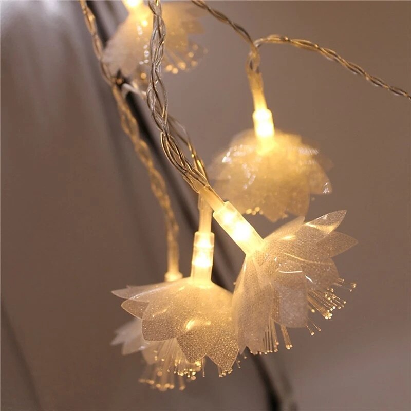 elegante festa di nozze ricevimento fiore led luci a fibre ottiche – ghirlanda 1,5 m/3 m, lampada ad albero a batteria per patio, camera da letto decorazioni per le feste del 2025 a $14.99 –P7