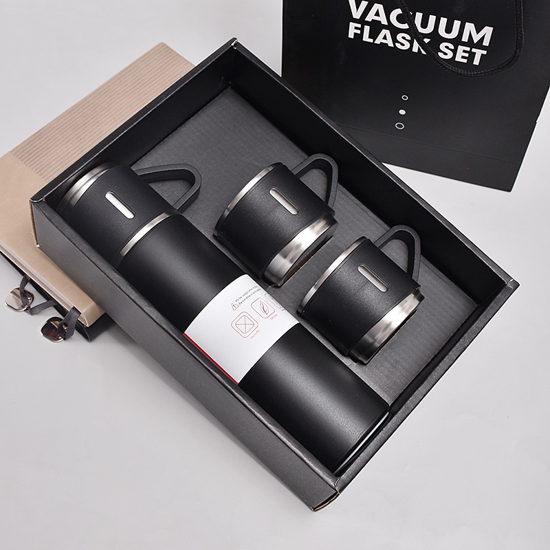 Conjunto de presente de caneca térmica de aço inoxidável de 1 peça, caneca de chá de aço inoxidável, copo de água de parede dupla de aço inoxidável para carro de 2025 por $13.99 –P12