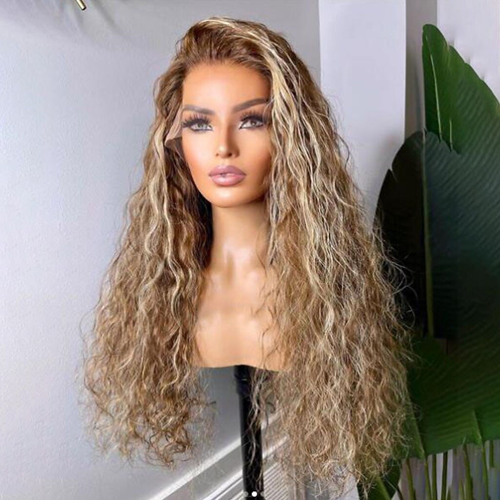 parrucche bionde vergini brasiliane in evidenza parrucche frontali in pizzo onda d'acqua parrucche frontali in pizzo hd trasparenti per capelli umani del 2025 a $334.89 –P2
