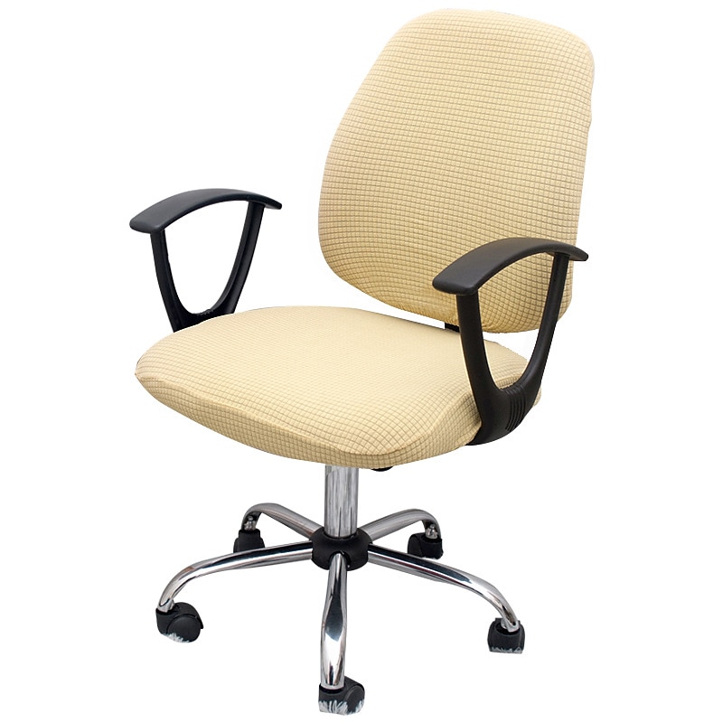 Schonbezug für Computer Bürostuhl elastisch drehbar Gamingsitz Schonbezug elastisch Polarfleece schwarz einfarbig weich strapazierfähig waschbar 2025 - $19.99 –P13
