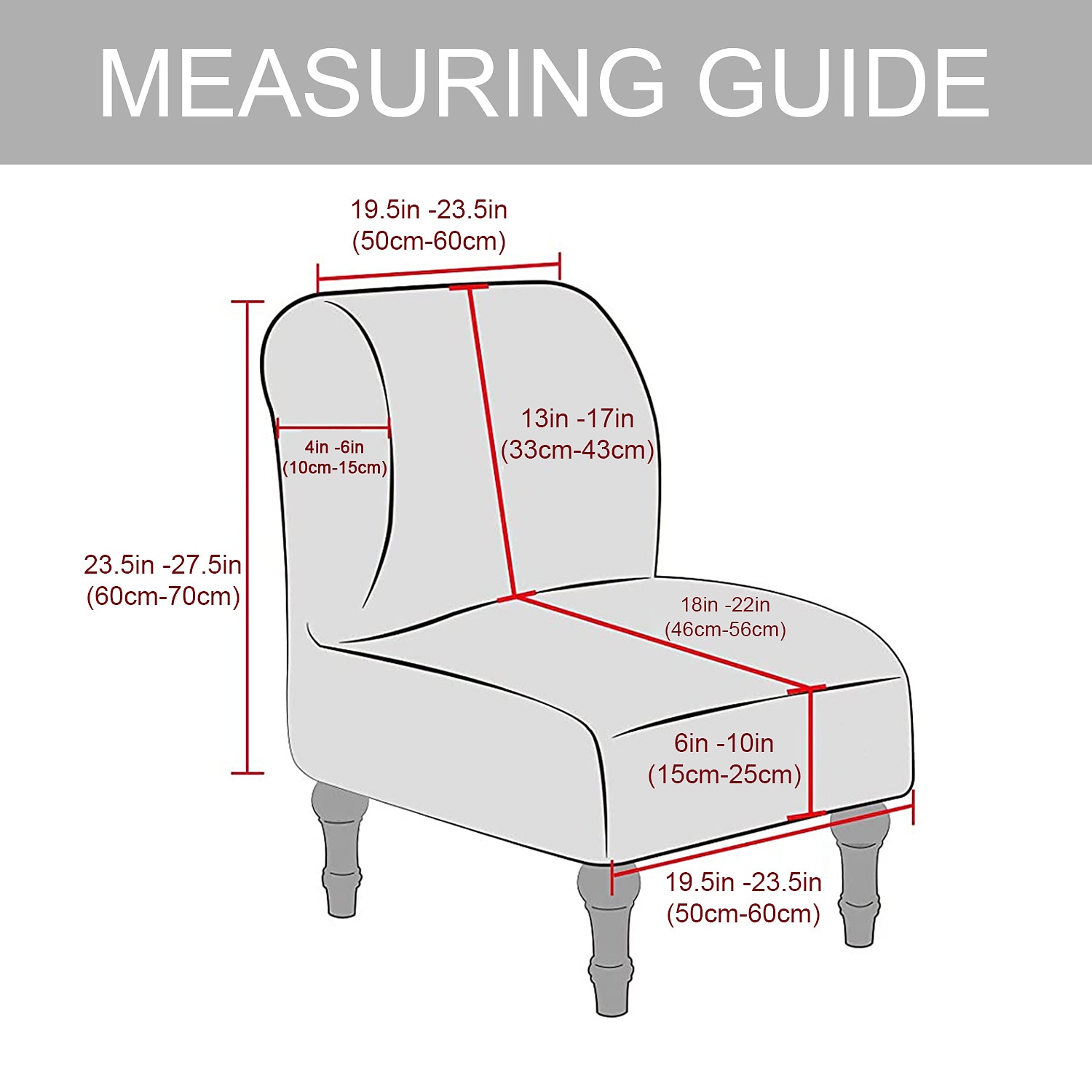 Velvet Armless Accent Chair Cover Stretch Armless Chair Cover for Livingroom,Chair Slipcover Protector with Elastic Bottom, Machine Washable 2026 - $32.99 –P1
