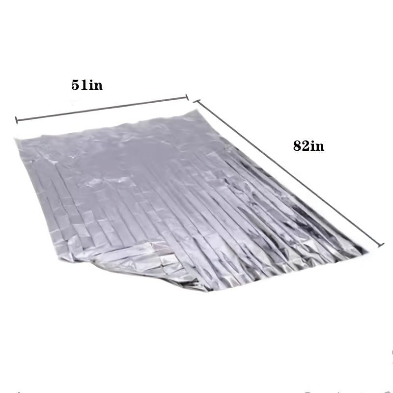 Coperte impermeabili compatte termiche in mylar argento di emergenza per kit di pronto soccorso, attrezzature per disastri naturali, trattengono il calore corporeo, mantengono la dimensione calda dopo del 2025 a $4.99 –P2
