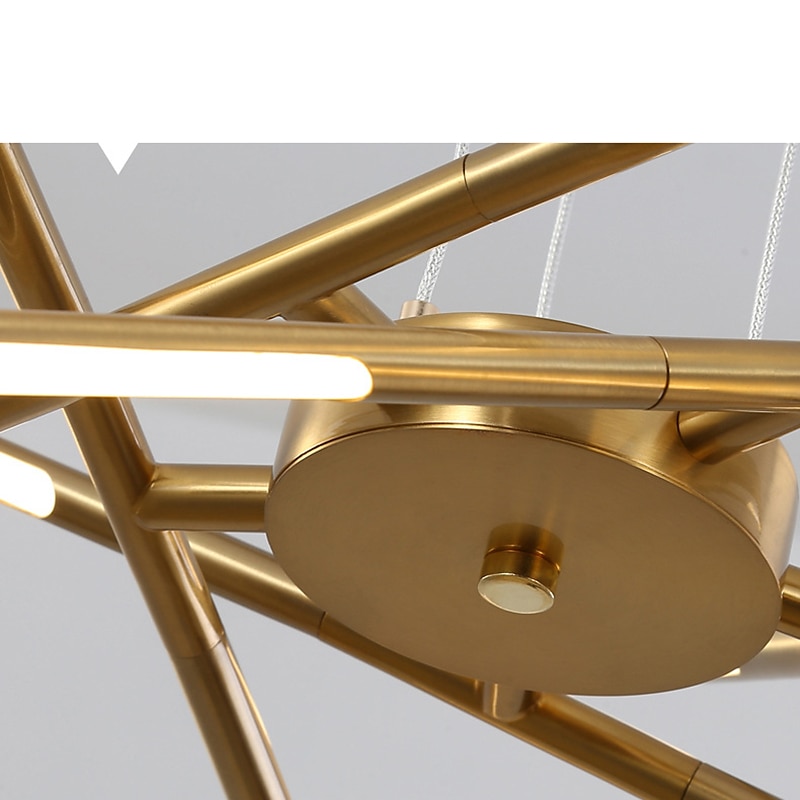 luz colgante led 80cm 8/12-cabeza regulable metal acrílico sputnik diseño para comedor dormitorio lámparas colgantes 110-240v solo regulable con control remoto 2025 - $399.99 –P4