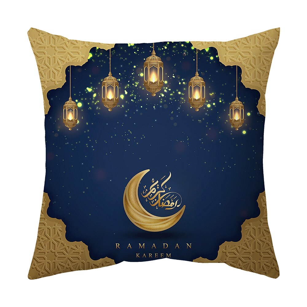 Ramadan Kareem Throw Pillow Cover Eid Mubarak 1PC Soft Decorative Square Cushion Case Pillowcase for Bedroom Livingroom Sofa Couch Chair Machine Washable 2025 - $10.99 –P7