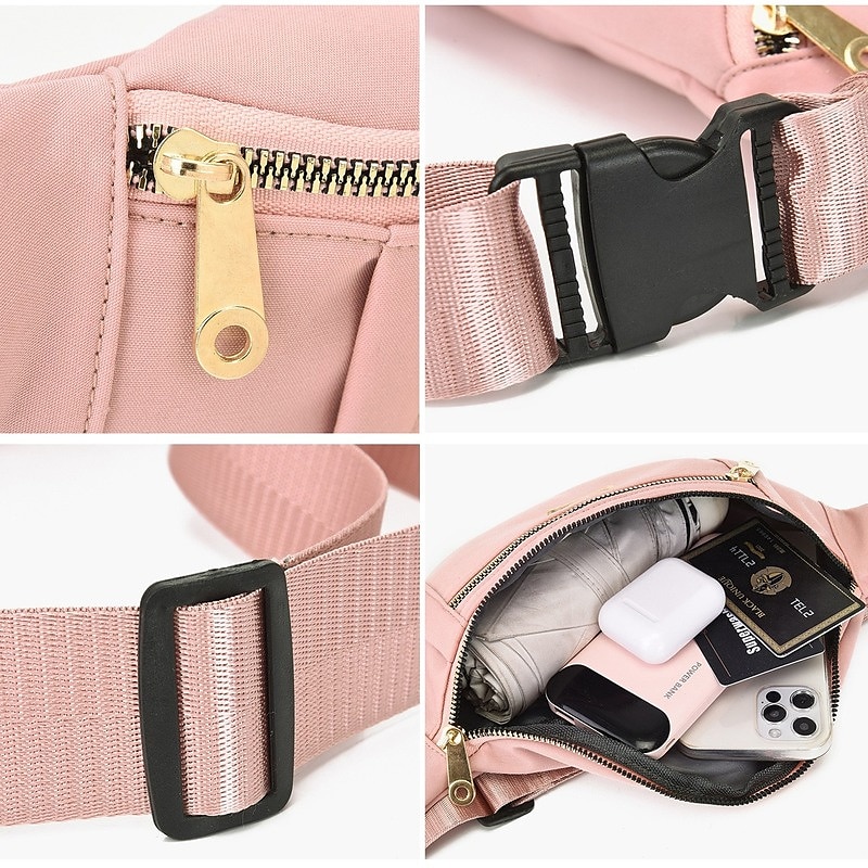 oxford textil fanny pack, női nagy kapacitású deréktáska 2025 - $6.99 –P3