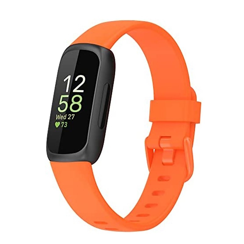 Smart Watch Band Συμβατό με Fitbit Inspire 3 σιλικόνη Εξυπνο ρολόι Λουρί Μεταλλικό κούμπωμα Αδιάβροχη Ρυθμιζόμενο Αθλητικό Μπρασελέ Αντικατάσταση Περικάρπιο 2025 - $11.99 –P12