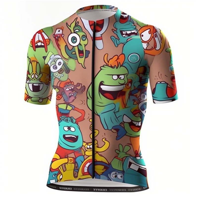 Муж. Велокофты Графика Смешной С короткими рукавами Велоспорт Джерси Верхняя часть с 3 задними карманами Горные велосипеды Шоссейные велосипеды 2026 - $29.99 –P7