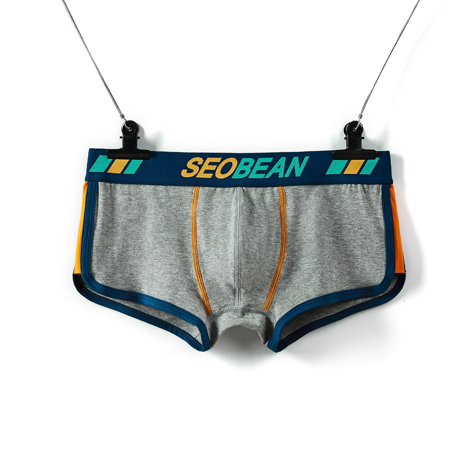 Bărbați 1 Bucată Boxeri Lenjerie de corp Imprimeu Spandex Amestec poliester / bumbac Lavabil Comfortabil Bloc Culoare Scrisă Talie Joasă Negru Alb 2025 - $10.49 –P11