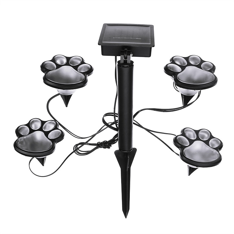Paw Print Solar Outdoor Lights Solar Lights Outdoor Waterproof Dog Paw Lights(Set of 4) Cat Puppy Animal Garden Lights Path Paw Lamp Walkway Lighting for PatioYardAny Pet Lover 2025 - $27.99 –P13