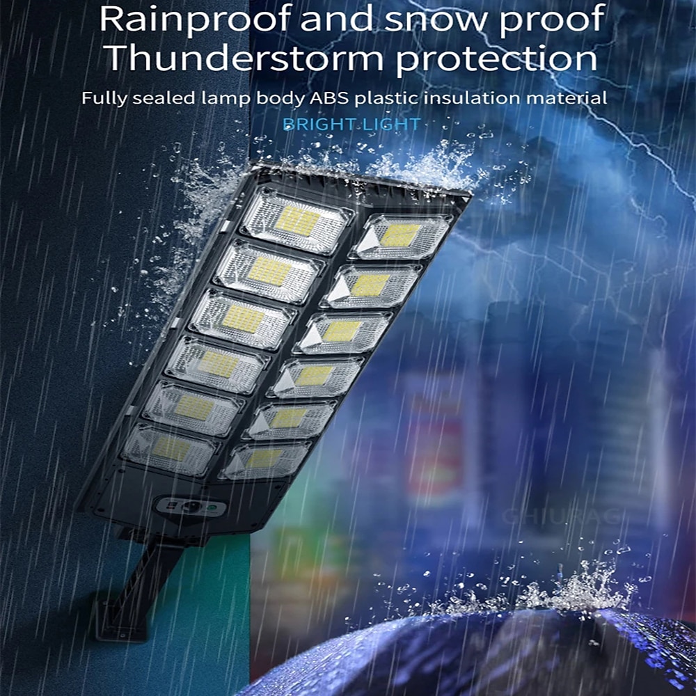 Solar Street Lights Outdoor Waterproof  High Brightness Dusk to Dawn LED Lamp with Motion Sensor Remote Control for Garden Patio Porch Garage 2025 - $41.99 –P17