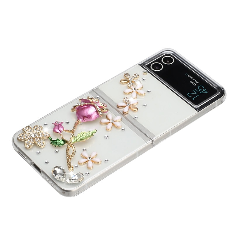 telefon Etui Til Samsung Galaxy Z Flip 6 Z Flip 5 Z Flip 4 Z Flip 3 Flip Case Flipp Bling Rhinstein Krystall diamant PC 2025 - $13.99 –P4