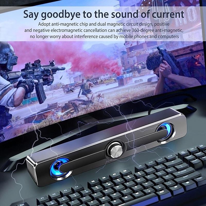 Wireless Bluetooth Soundbar Hi-Fi Stereo Speaker Upgraded Version Of High Sound Quality For SmartPhone/Tablet/Computer TVHome Theater TV Strong Bass Sound Bar 2025 - $33.99 –P5
