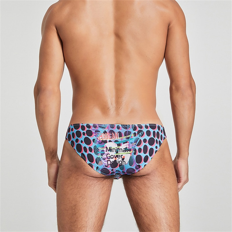 Herren 1 PC Slip Bedruckt Polyester Elasthan Waschbar Komfortabel Grafik-Drucke Tiefe Hüfthöhe Schwarz Blau 2025 - $8.99 –P7