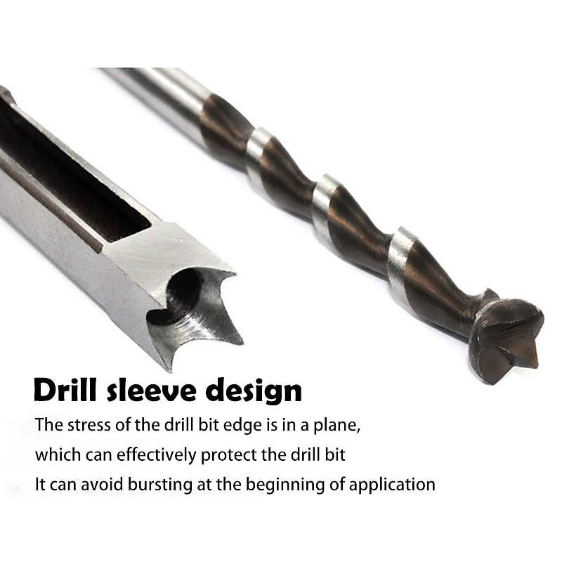 Square Hole Drill Bits for Wood, Woodworking Hole Saw Mortising Chisel Drill Bits1/4 inch, 5/16 inch, 3/8 inch, 1/2 inch 2025 - $15.99 –P9