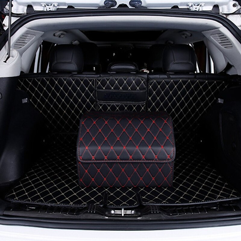 Car Trunk Organizer Box Large Capacity Auto Multiuse Tools Storage Bag Stowing Tidying Leather Folding For Emergency Storage Box 2025 - $24.99 –P4