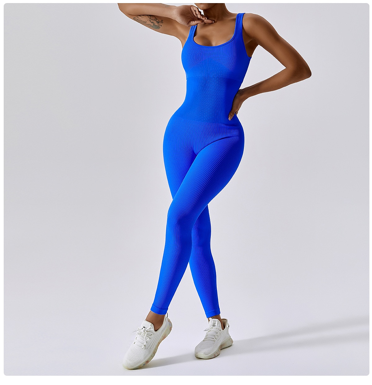 Women's Jumpsuit Onesie Workout Sets Bodysuit Yoga Fitness Gym Workout  Tummy Control Butt Lift Breathable Sport Activewear