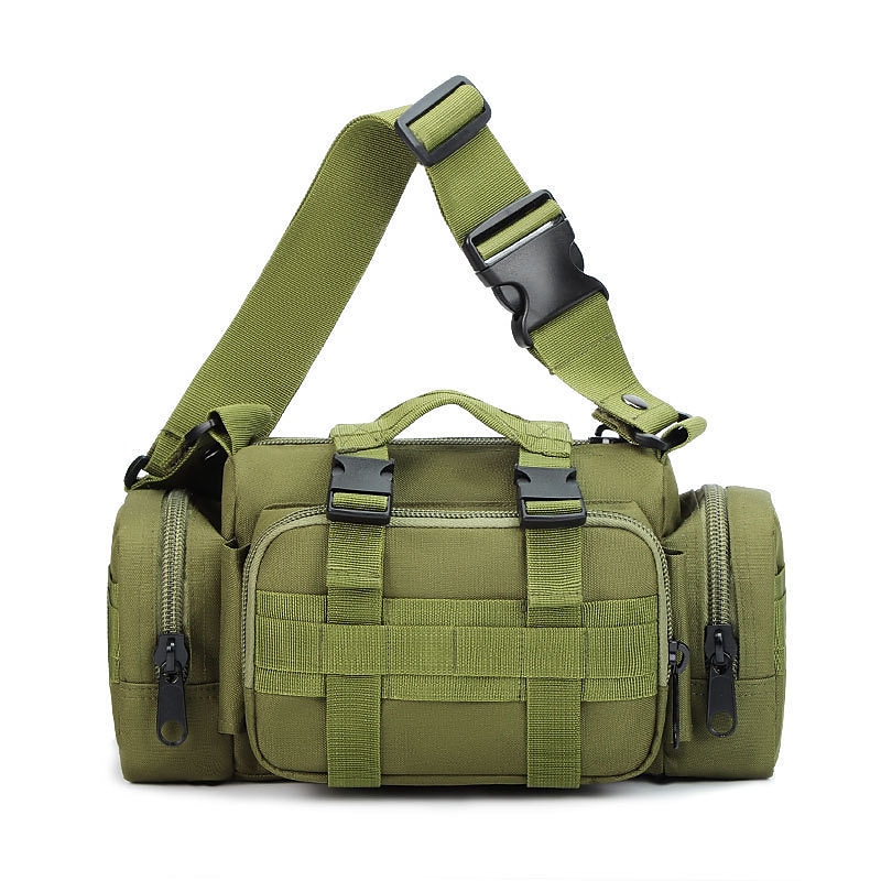 Magväska Magväskor Axelremsväska Andningsfunktion Bärbar Multifunktionell Lättvikt Hållbar Utomhus Fiske Camping Klättring Militär Oxfordtyg Svart Armégrön Kaki 2025 - $19.99 –P6