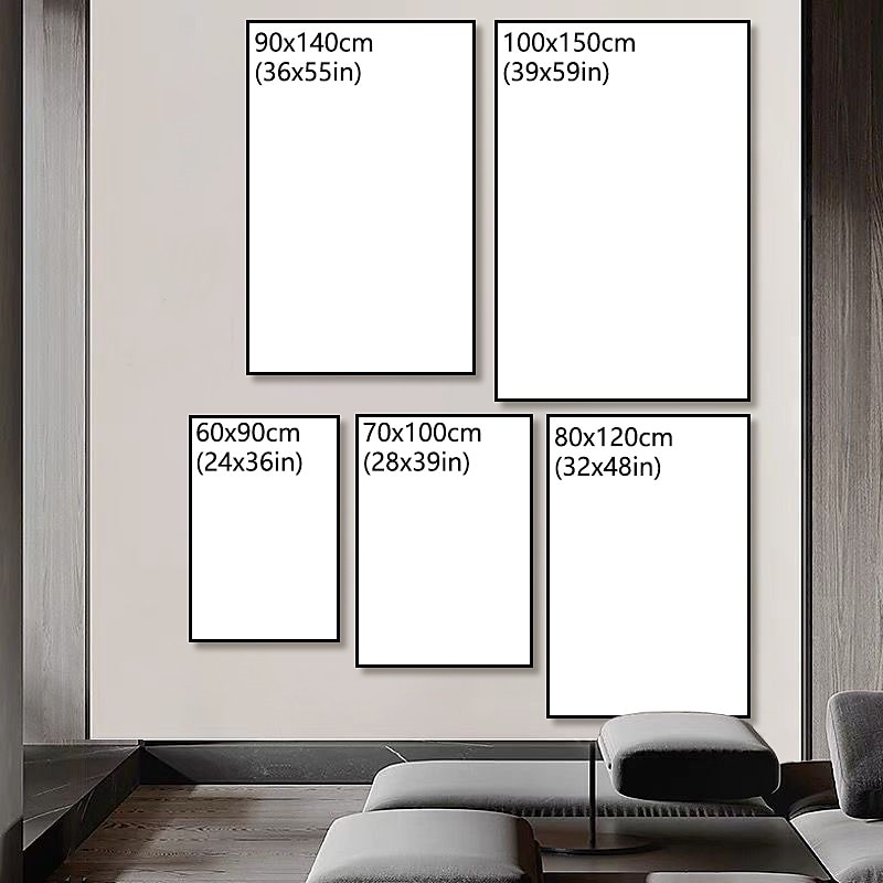 oljemålning handgjord handmålad väggkonst mintura modern abstrakt djur ko bild för heminredning dekor rullad duk ingen ram osträckt 2025 - $116.99 –P1