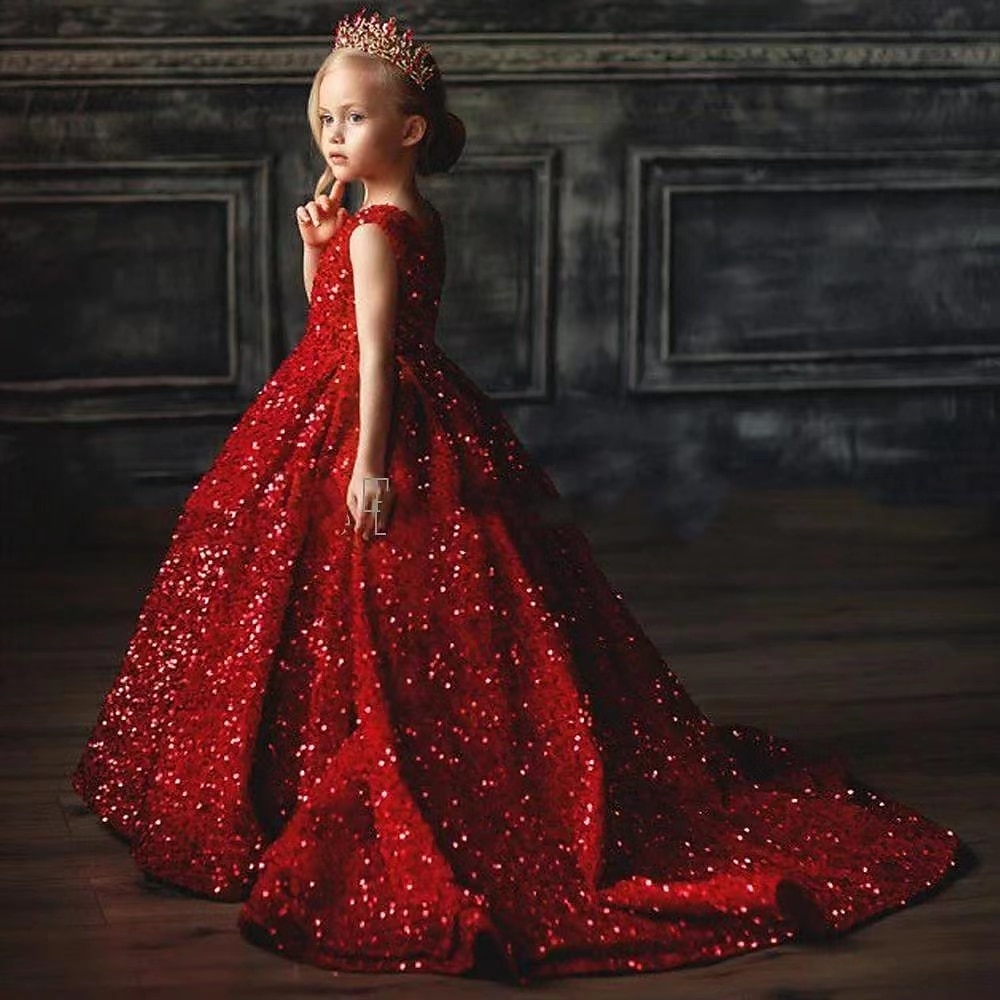 red sequin swing dress Pitauce Sequin Dresses for Women Solid Color Crew Neck Long Sleeve Midi  Dress Sparkly Glitter Party Swing Prom Dress A-Line Cocktail Dresses