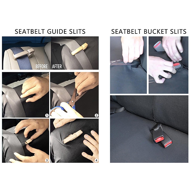 5 Seats Car Seat Cover Full Set Fully Surrounded Car Seat Cover  Car Interior Washable Breathable Comfortable Butterfly Pattern Embroidery Car Seat Cover 2025 - $61.99 –P7