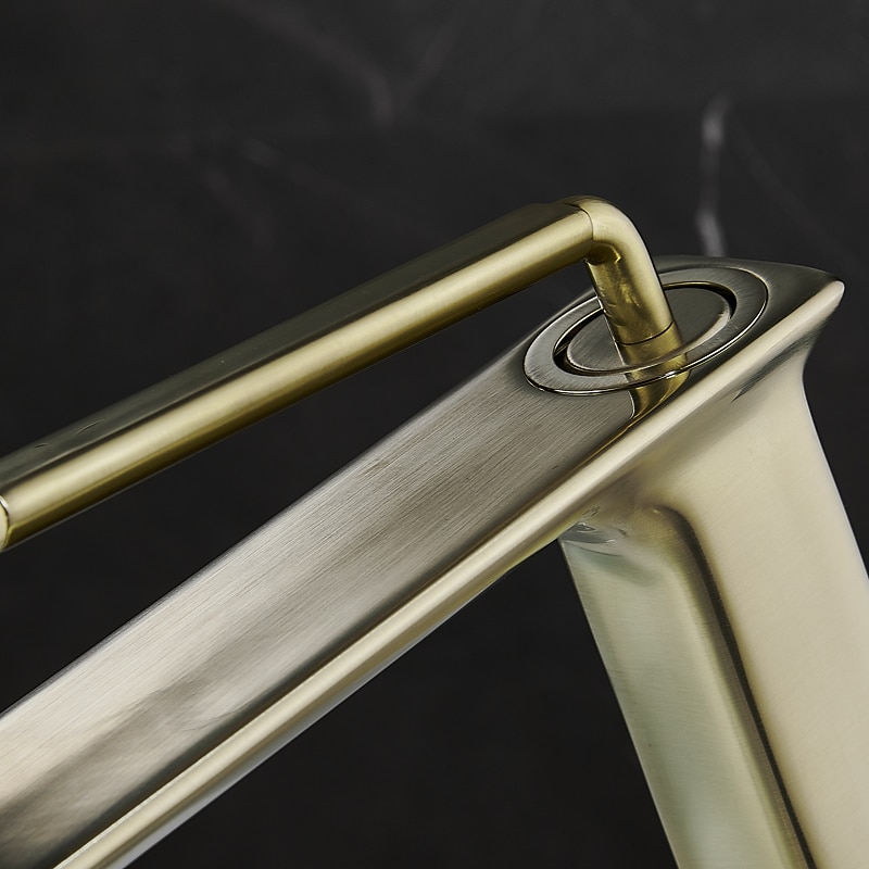 Basin Sink Mixer Faucet Brass, Tall/Short Bathroom Tap Single Handle One Hole Deck Mounted with Cold Hot Hose Bath Taps Vessel Water Tap 2026 - $173.99 –P13