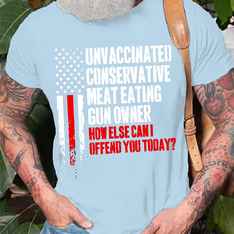 Camiseta gráfica patriótica de veterano del 250 aniversario de hombres de manga corta top de verano urbano 2026 - $17.49 –P6