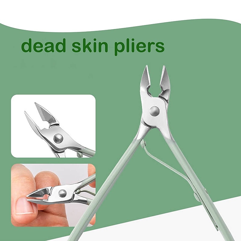 Manicure Set Nail Clippers Pedicure Kit -22 Pieces Stainless Steel Professional Manicure Kit Grooming Kits Nail Care Tools with Luxurious Travel Leather Case Gift Box Blue Green 2025 - $21.99 –P4