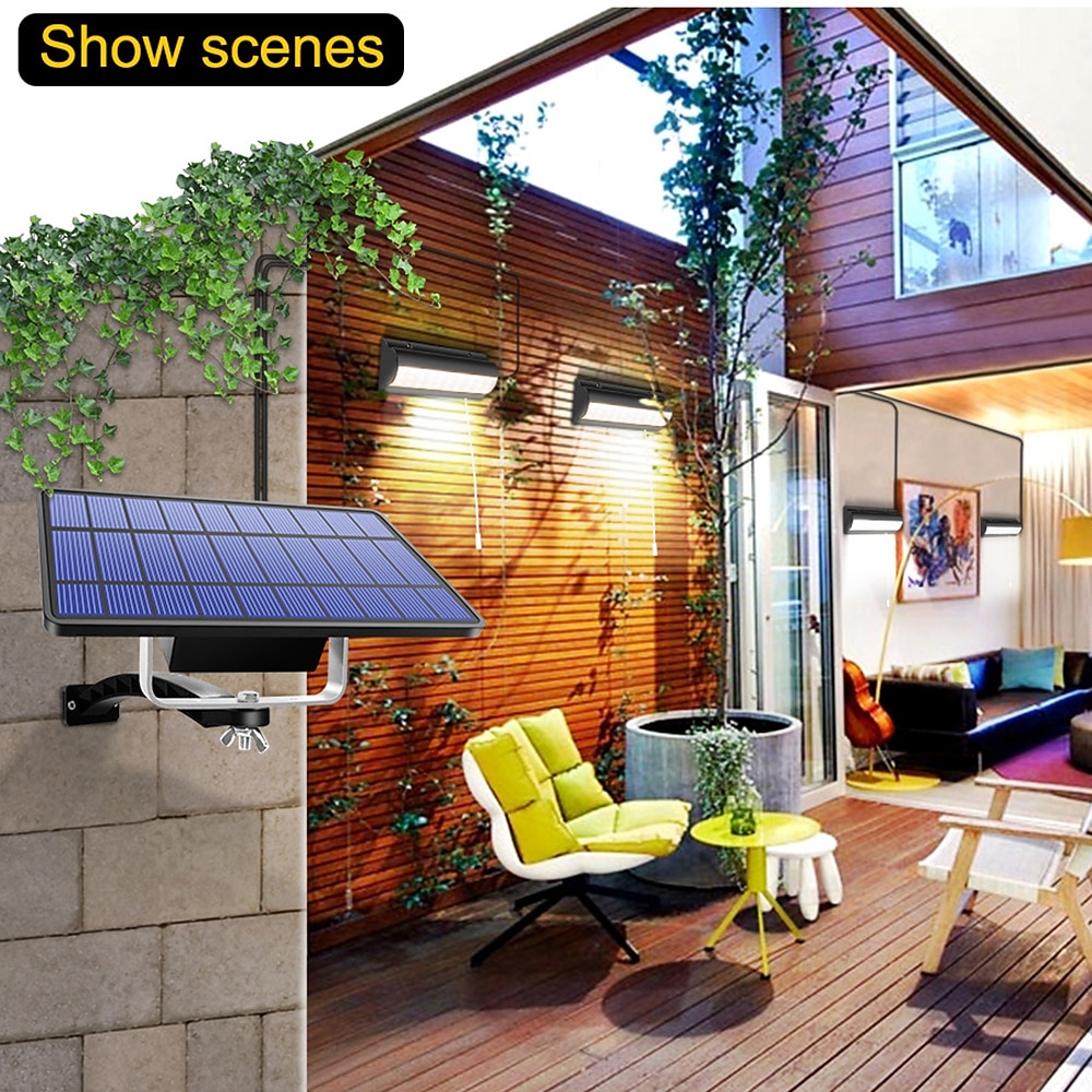 zonne-licht buiten hanglamp automatische sensor schakelaar dubbele kop tuinverlichting gebruikt in tuinen werven binnenshuis etc. 2025 - $60.99 –P10