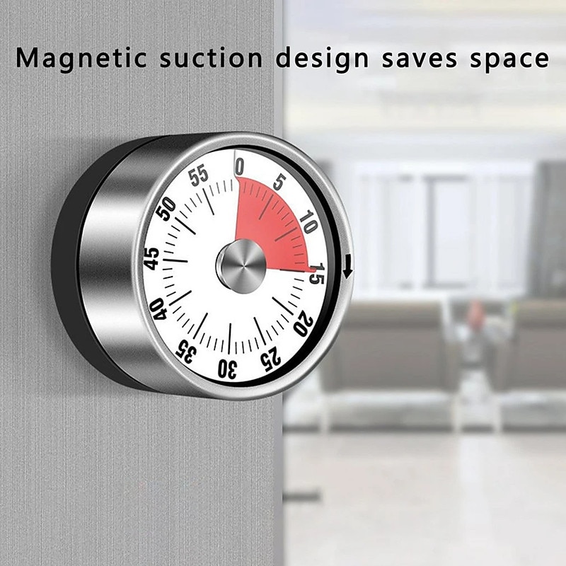 Kitchen Mechanical Timer 60 Minute Alarm Cooking Timer Loud Alarm Magnetic Clock Timer 2025 - $17.99 –P4