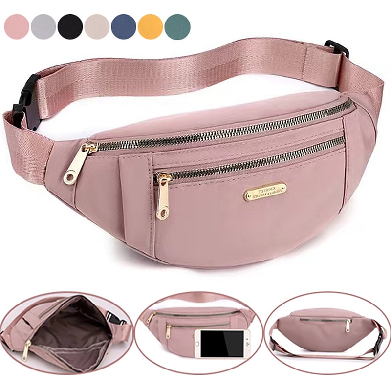 oxford textil fanny pack, női nagy kapacitású deréktáska 2025 - $6.99 –P2