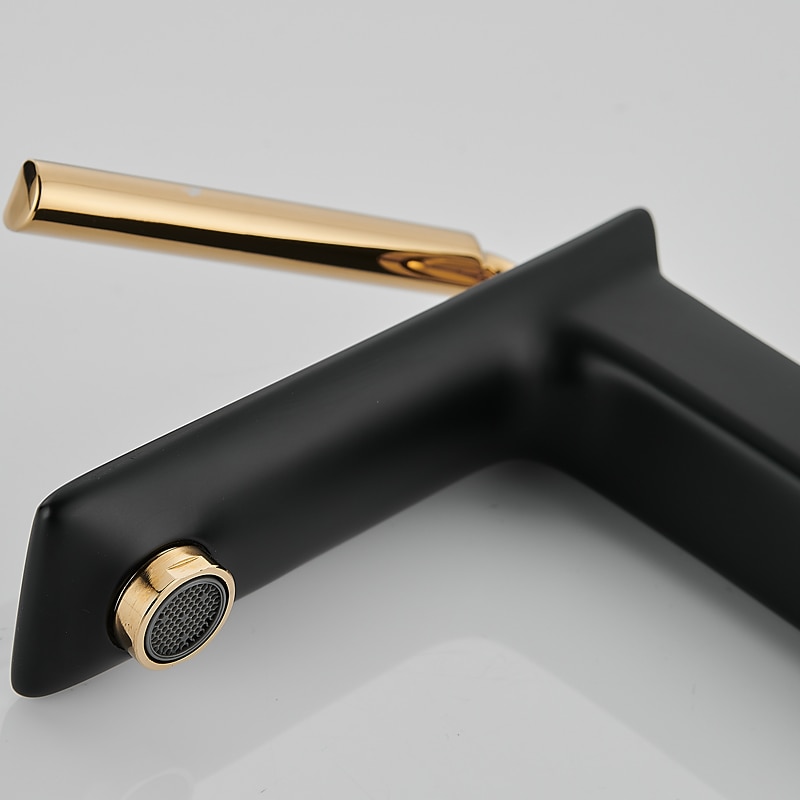 Basin Sink Mixer Faucet Brass, Tall/Short Bathroom Tap Single Handle One Hole Deck Mounted with Cold Hot Hose Bath Taps Vessel Water Tap 2026 - $173.99 –P6