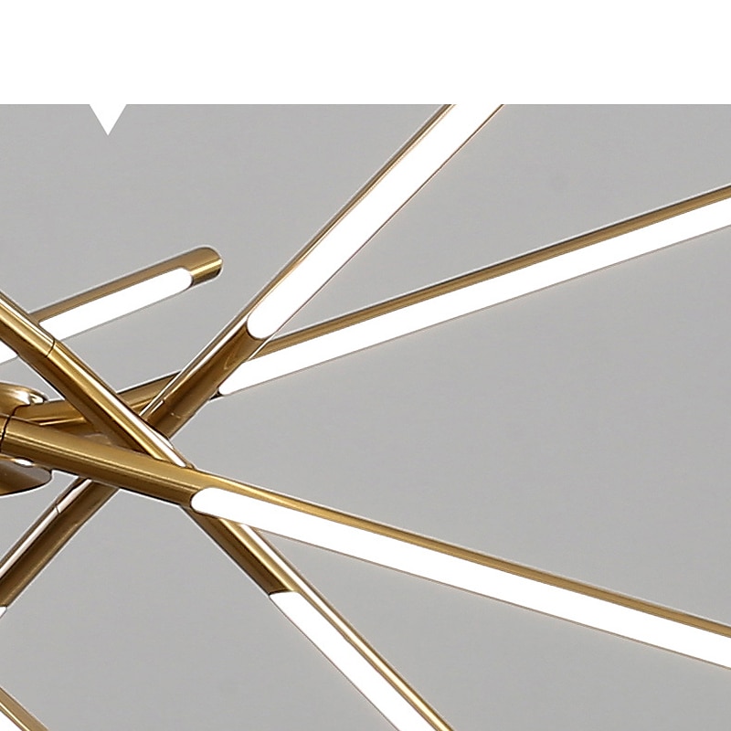 luz colgante led 80cm 8/12-cabeza regulable metal acrílico sputnik diseño para comedor dormitorio lámparas colgantes 110-240v solo regulable con control remoto 2025 - $399.99 –P6