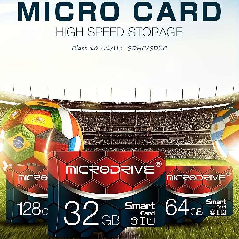 Memory Card Class 10 High Speed 128GB 64GB 32GB 16GB SD U3 TF Memory Card Flash Micro Tf SD Card Storage Expansion SD Adapter for Smart Phone DVR 2025 - $14.99 –P6