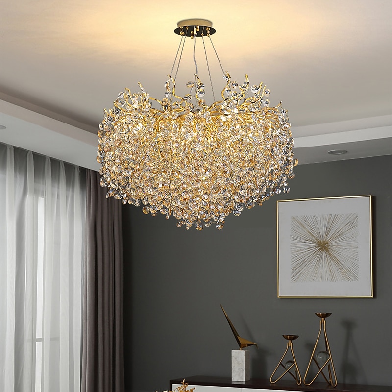 60 cm Unikalny wzór Żyrandol Aluminium LED Styl skandynawski 110-240 V 2026 - $647.89 –P4