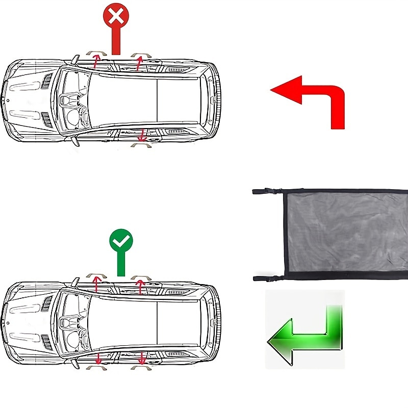 suv auto soffitto tasca a rete rete a doppio strato borsa da tetto per auto rete di carico interna borsa a rete traspirante stivaggio automatico riordino viaggio lungo viaggio campeggio accessori del 2025 a $17.99 –P10