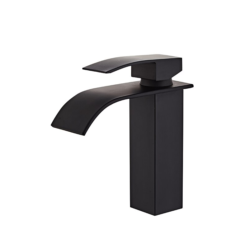 Rubinetto Miscelatore Lavabo Bagno A Cascata Alto Corto, Lavabo Monocomando Rubinetti Lavabo Monocomando, Bagno Con Tubo Flessibile Caldo E Freddo Vaso Monoblocco Acqua Rubinetto In Ottone Montaggio A Bordo Nero Dorato del 2025 a $80.99 –P8
