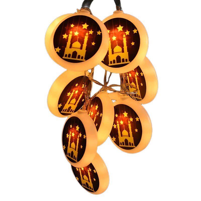 ramadan dekorasjoner lys eid mubarak led string lys 3m 20led måne stjerne slott ramadan dekorasjon til hjemmet hajj ramadan kareem eid al adha eid lanterne gave 2025 - $9.49 –P1