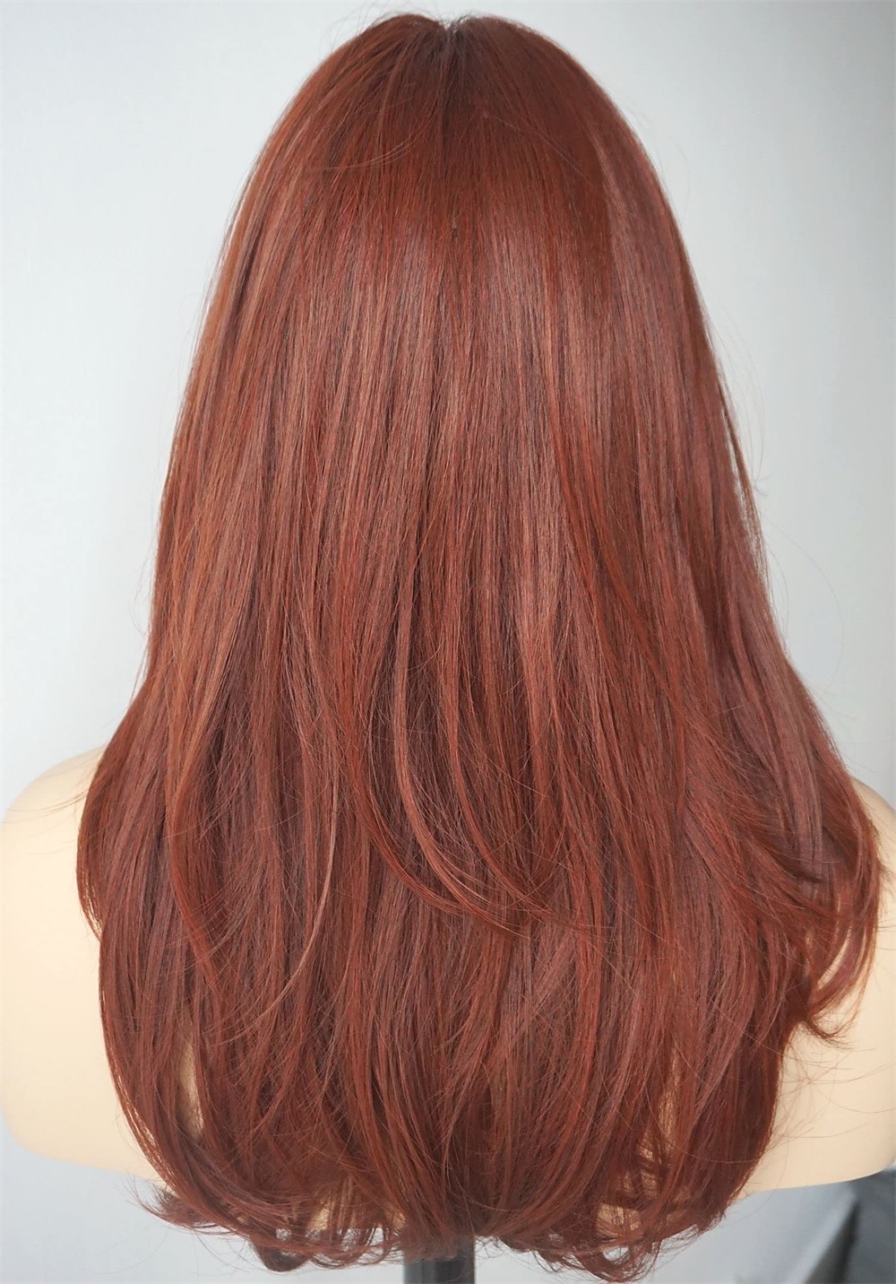 lunga lunghezza della spalla a strati marrone con parrucca evidenziata color cammello fibra di capelli sintetica evidenzia parrucche multicolori per donne bianche del 2025 a $26.99 –P5
