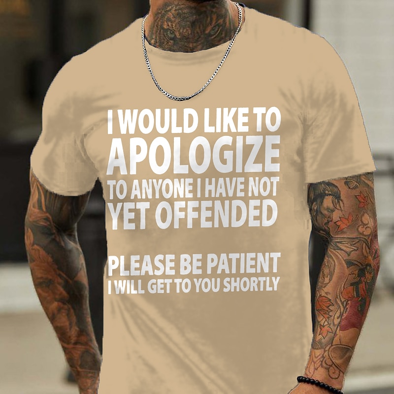 2025年 男性用 レタード Tシャツ カジュアルスタイル コットン１００％ 半袖 グラフィック シャツ ワイン ヘザーグレー ブラック 快適なTシャツ バケーション カジュアル ファッションデザイナーの衣類  コレクション – $15.99 –P13
