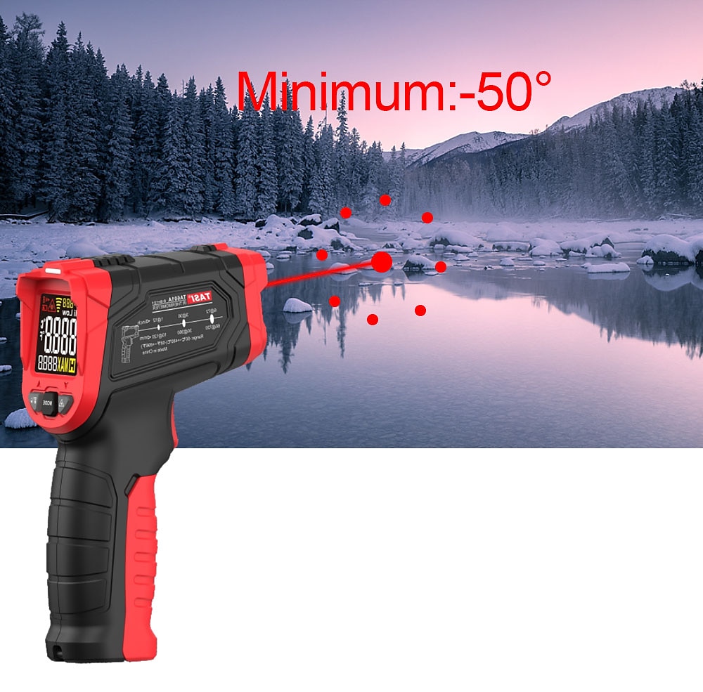 TASI TA601A TA601B TA601C Digital Infrared Thermometer Laser Positioning Temperature Meter LCD Light Alarm Non-Contact Termometro 2025 - $41.99 –P8