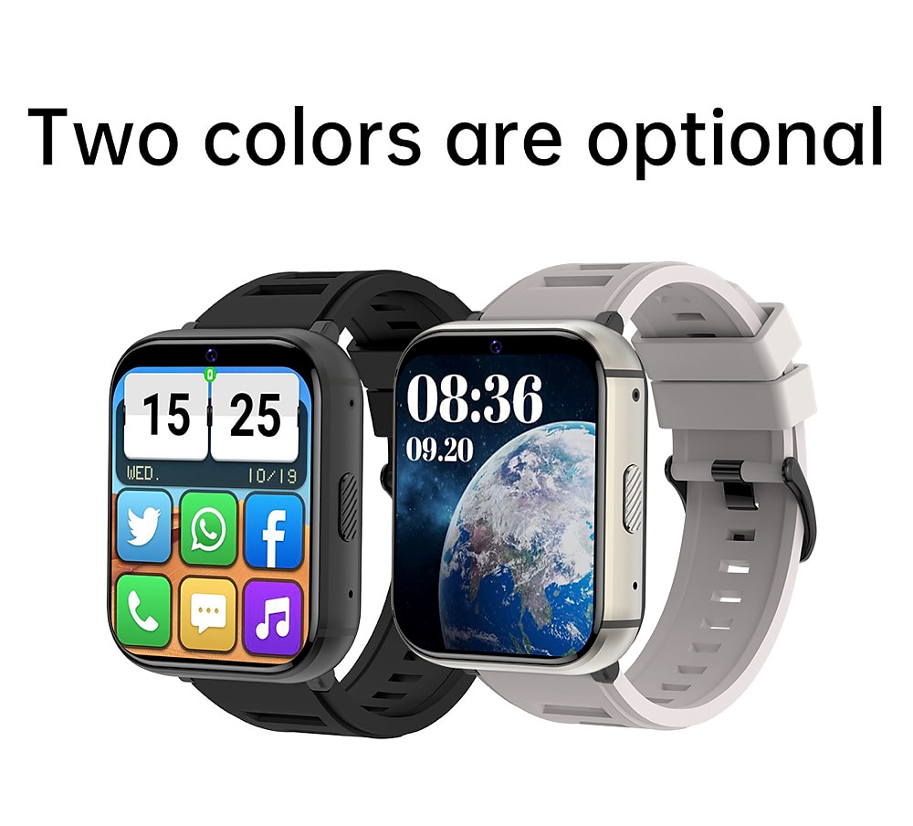 696 PG668 Smart Watch 2.08 inch 4G LTE Cellular Smartwatch Phone Bluetooth 4G Pedometer Activity Tracker Heart Rate Monitor Compatible with Android iOS Women Men GPS Hands-Free Calls Media Control IP 2025 - $227.59 –P19