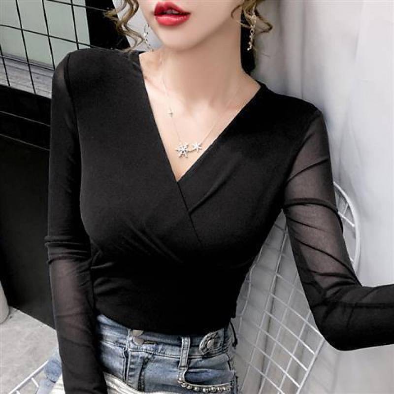 dámské denní top latinskoamerické tance společenské tance top ruching čistá barva splicing dámská výkonnostní trénink polyester s dlouhým rukávem 2025 - $15.99 –P1