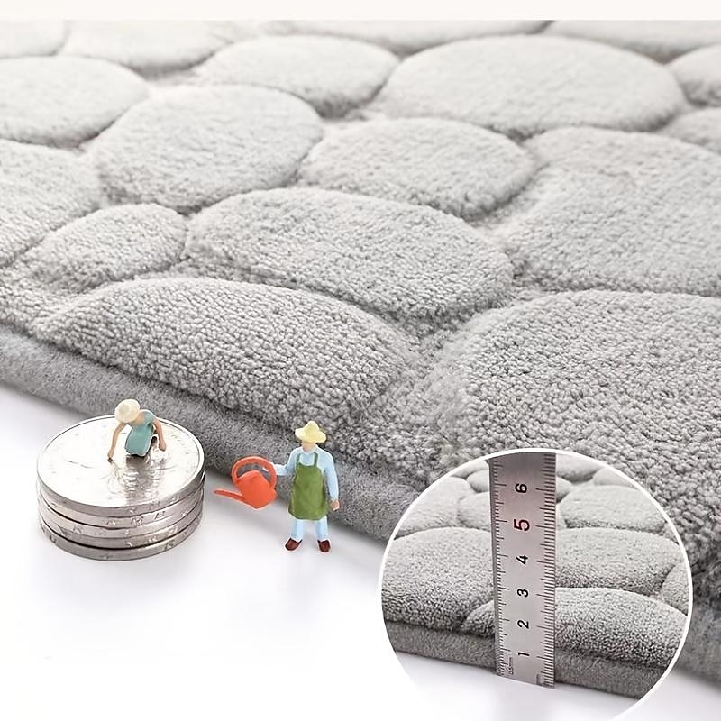 3 st badmatta halkfria badrumsmattor, ultramjuk halkfri badmatta och absorberande badmattor, inkluderar u-formad konturmatta, toalettlocksöverdrag 2025 - $18.99 –P4
